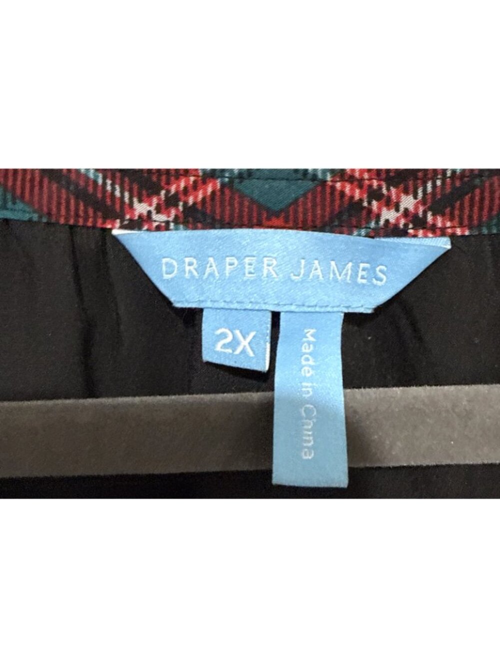 Draper James Plus Size Plaid Tartan Ruffle Tie Neck Flounce Shift Dress Size 2Xl - Picture 3 of 5